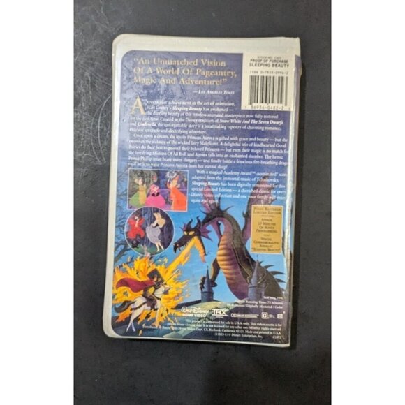 Walt Disney’s Masterpiece Sleeping Beauty VHS Movie clamshell Sealed READ - Picture 2 of 6